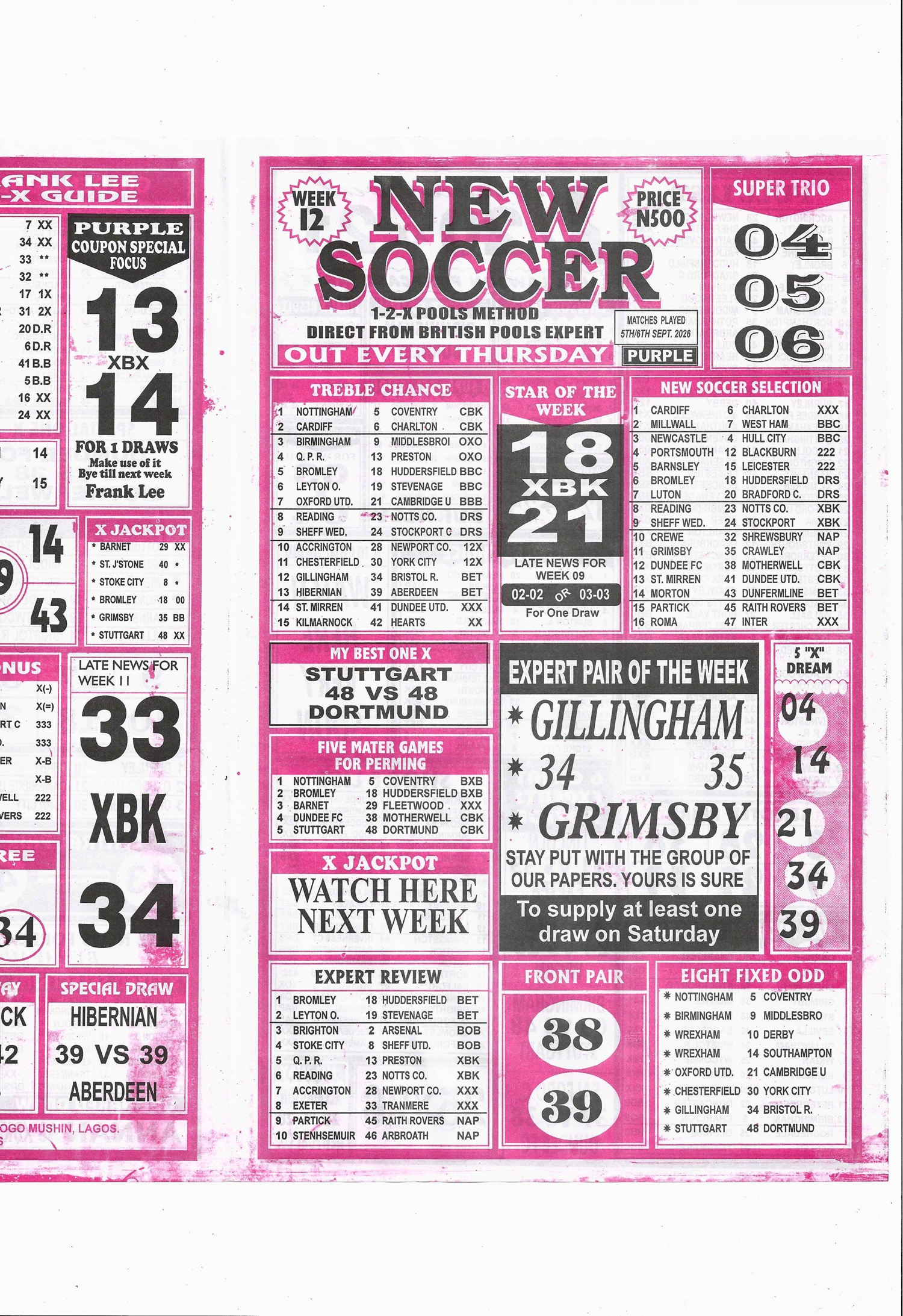 week 12 new soccer 2026 page 1
