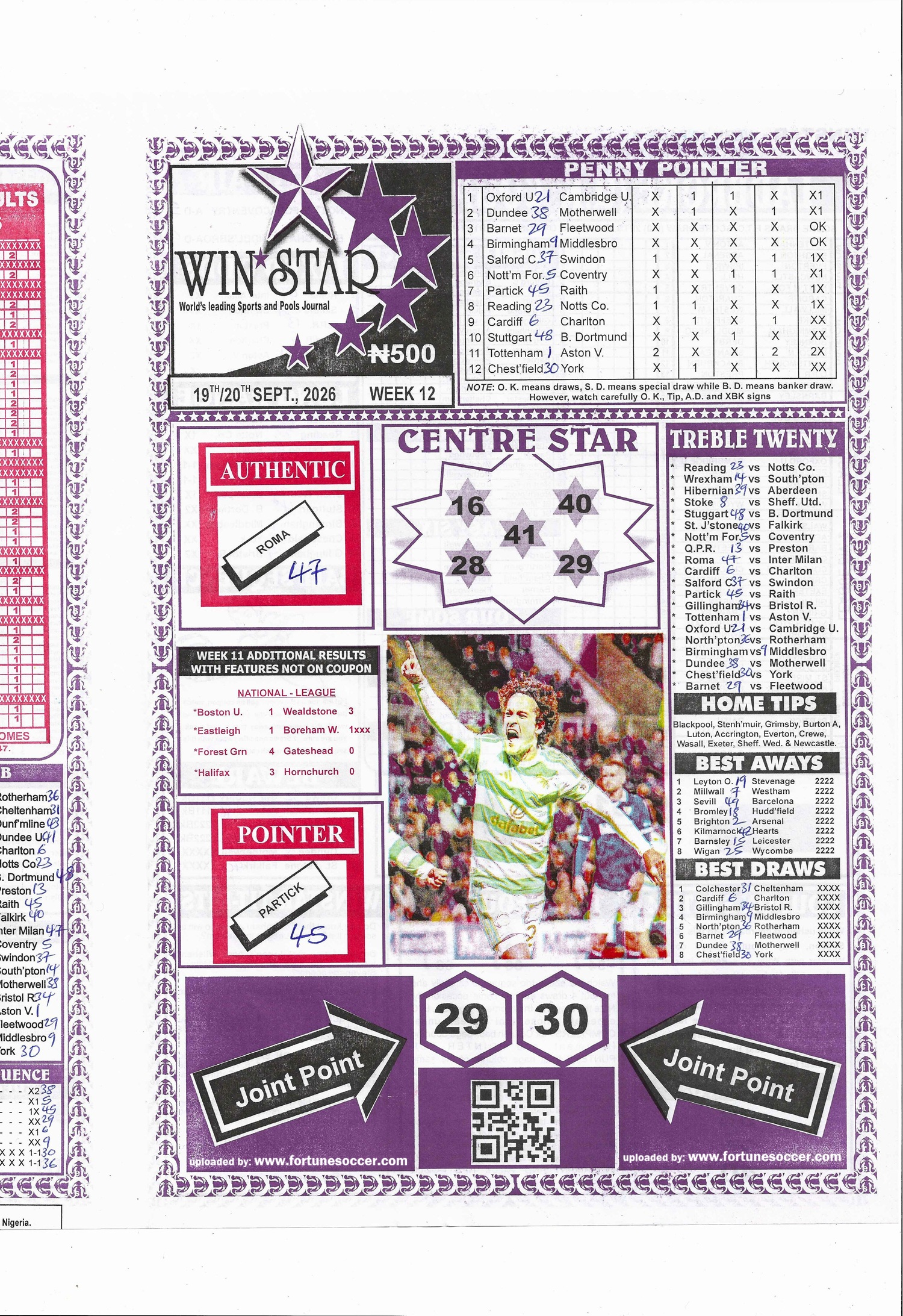 week 12 winstar 2026 page 1