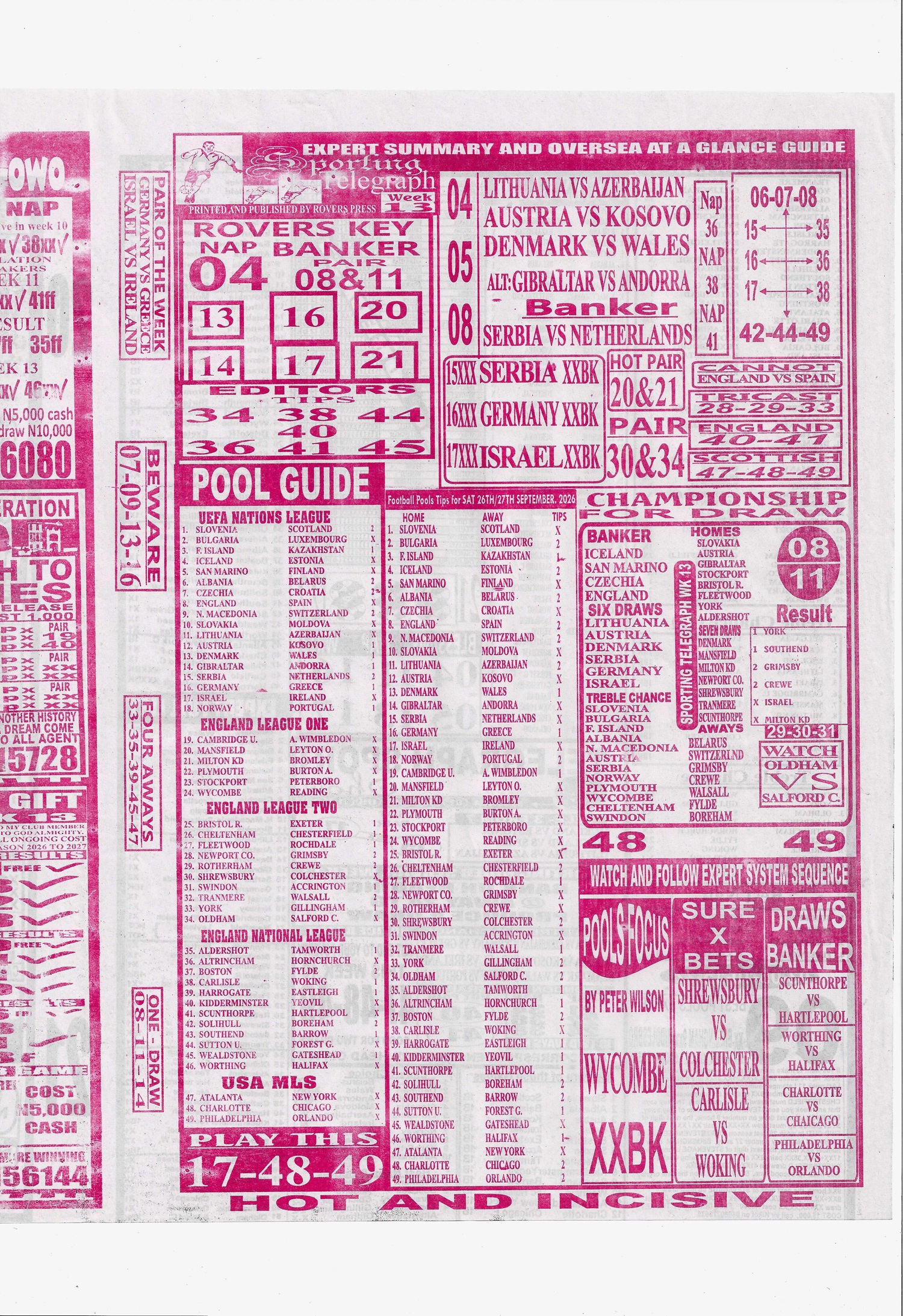 week 13 sporting telegraph 2026 page 3