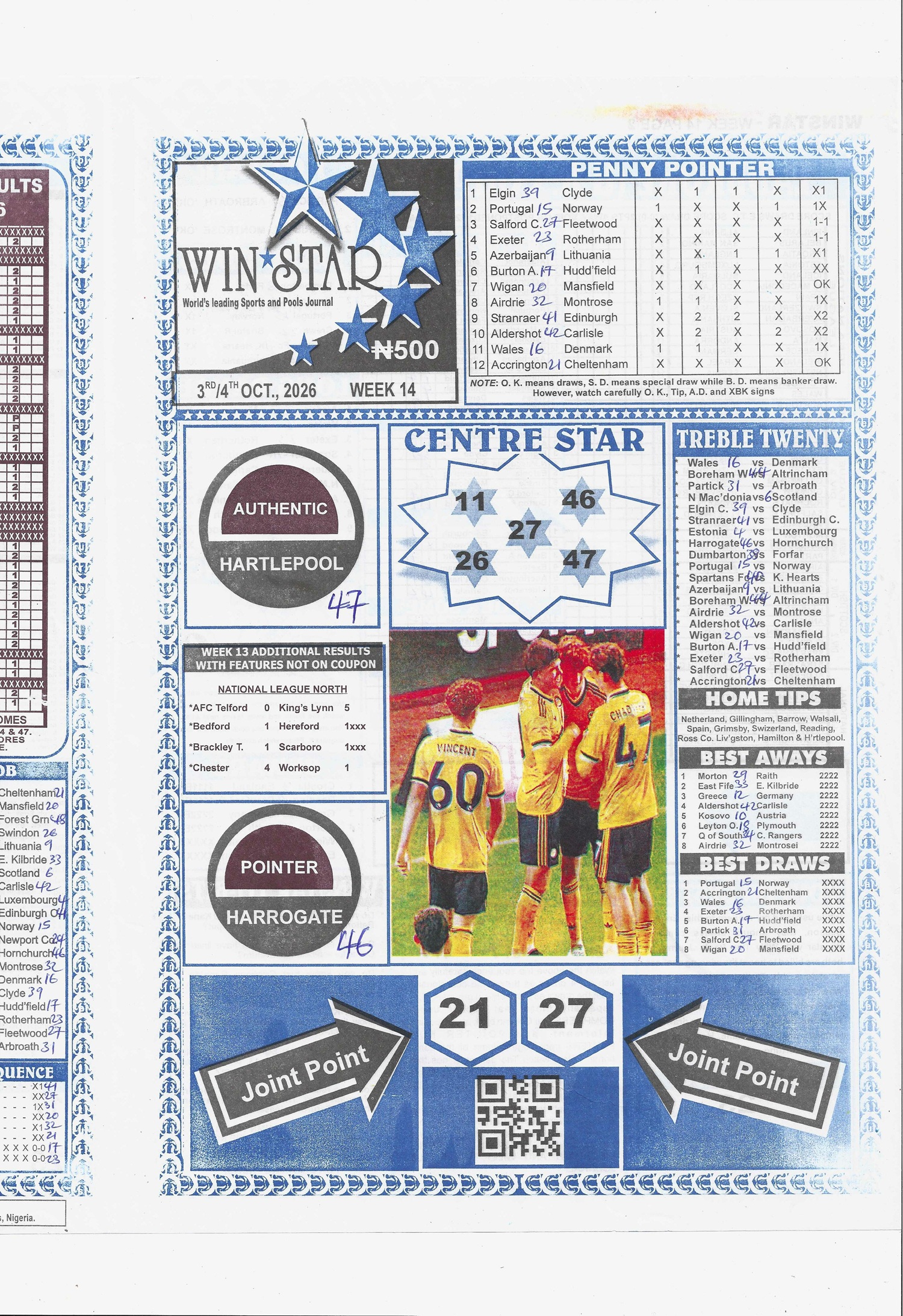 week 14 winstar 2026 page 1
