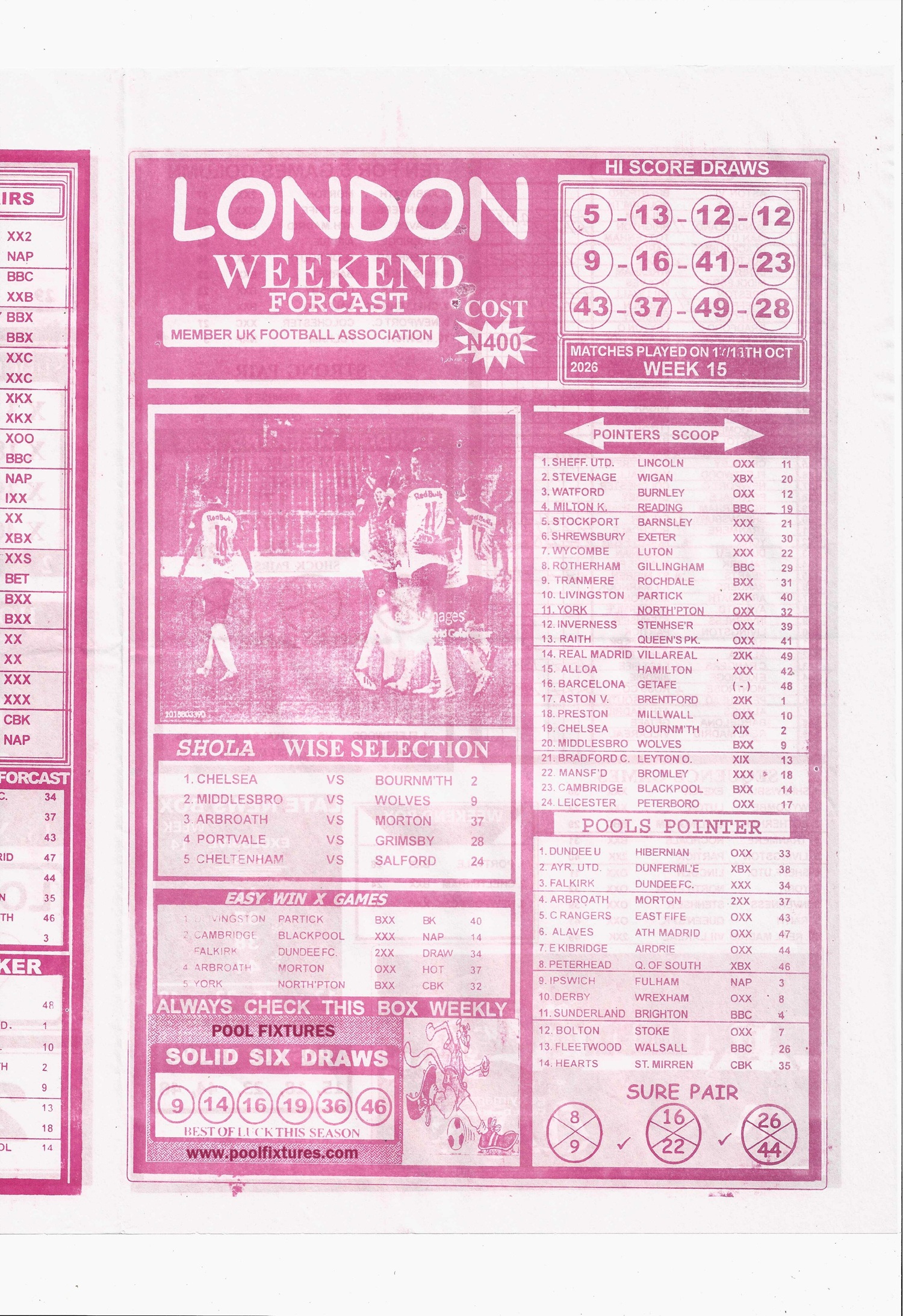 week 15 london weekend 2026 page 1