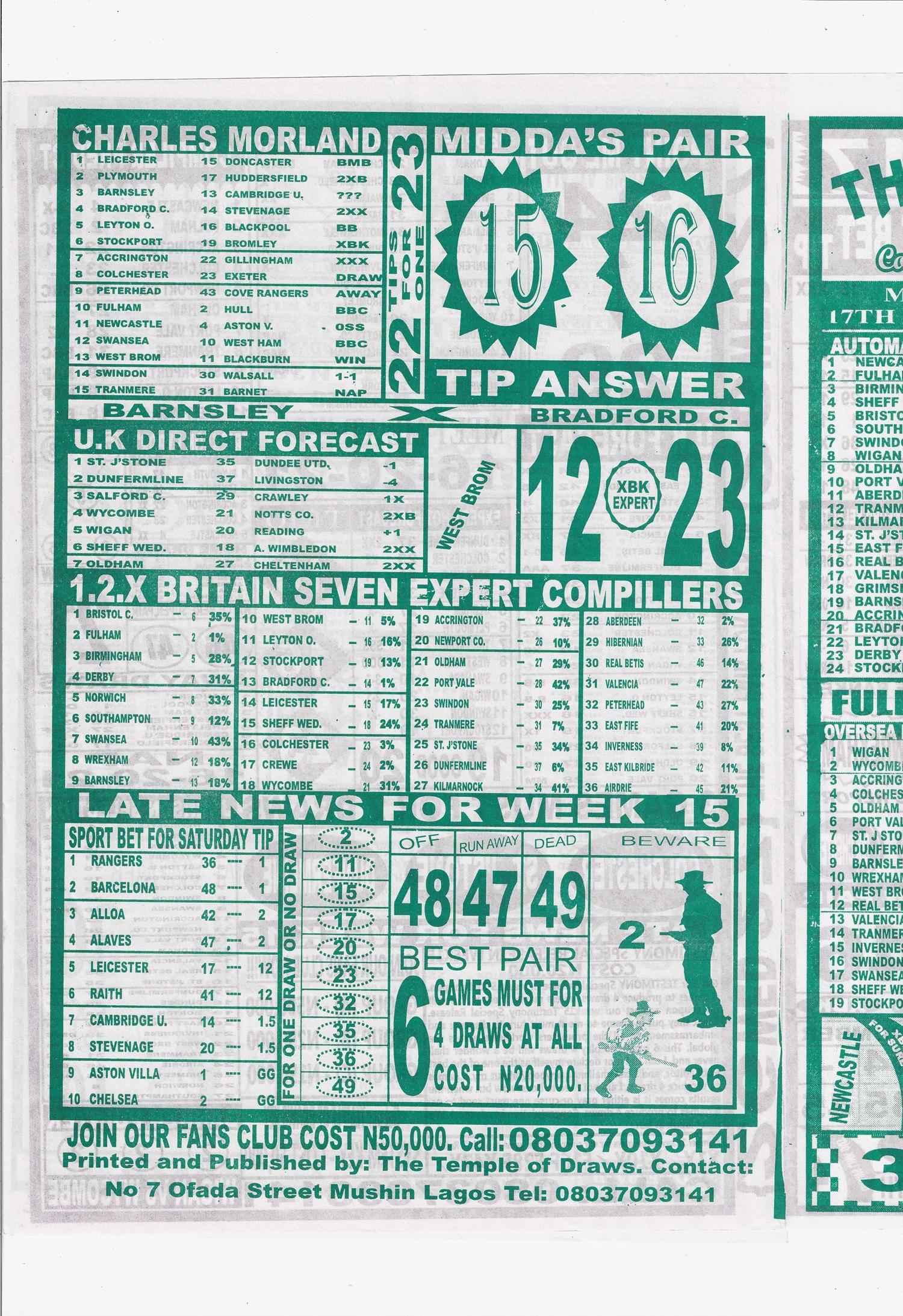 week 16 temple of draws 2026 page 4