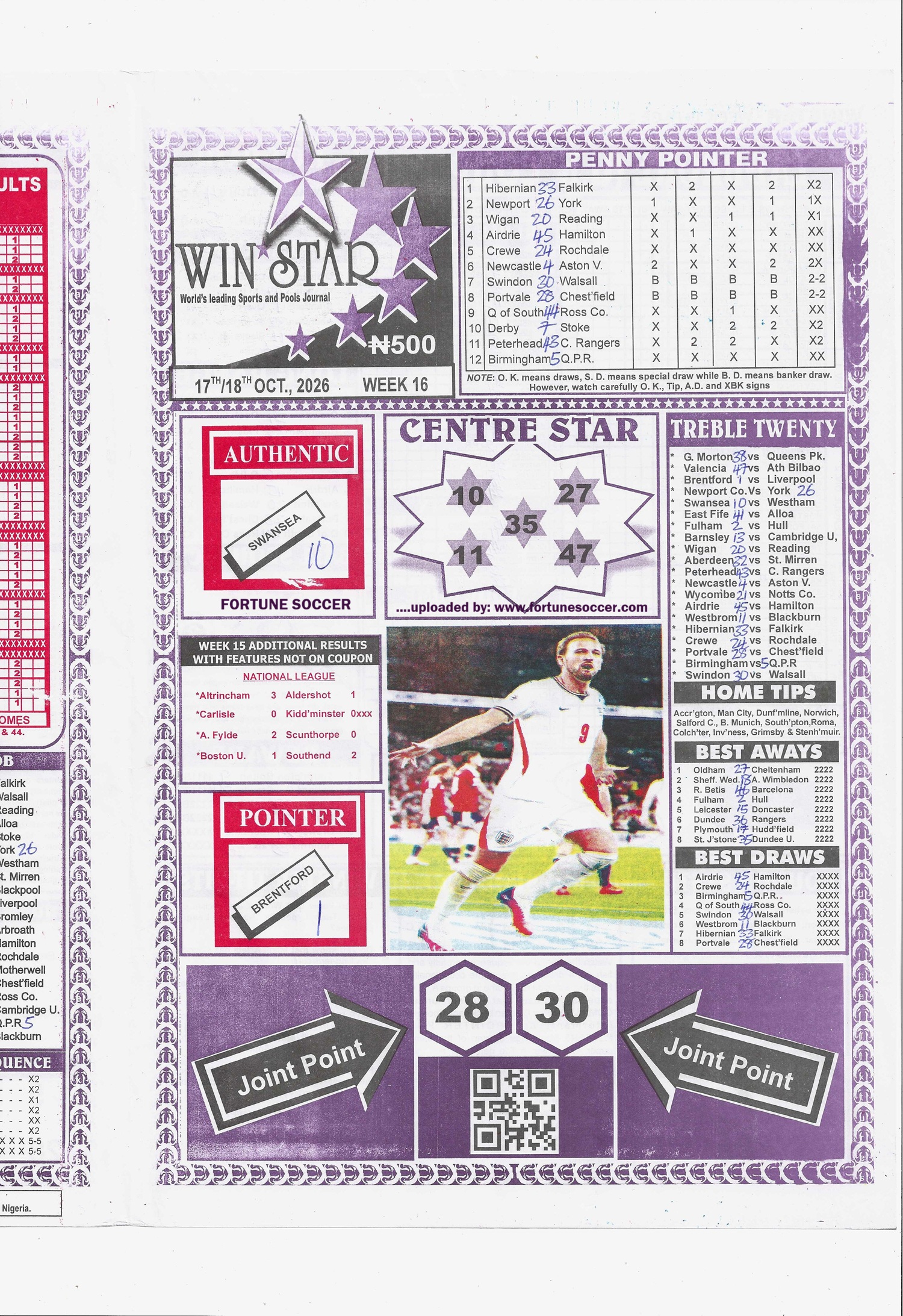 week 16 winstar 2026 page 1