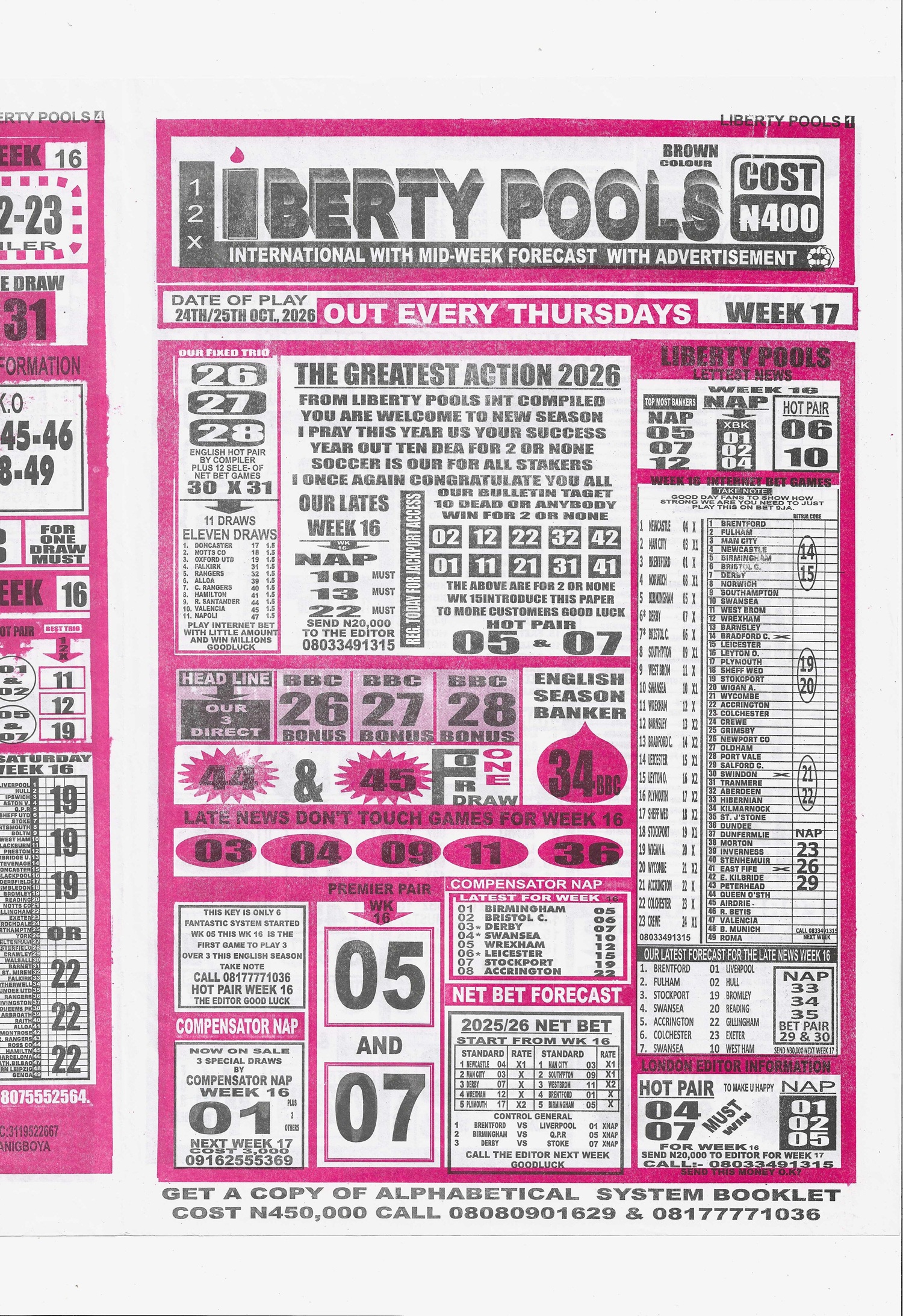 week 17 liberty international 2026 page 1