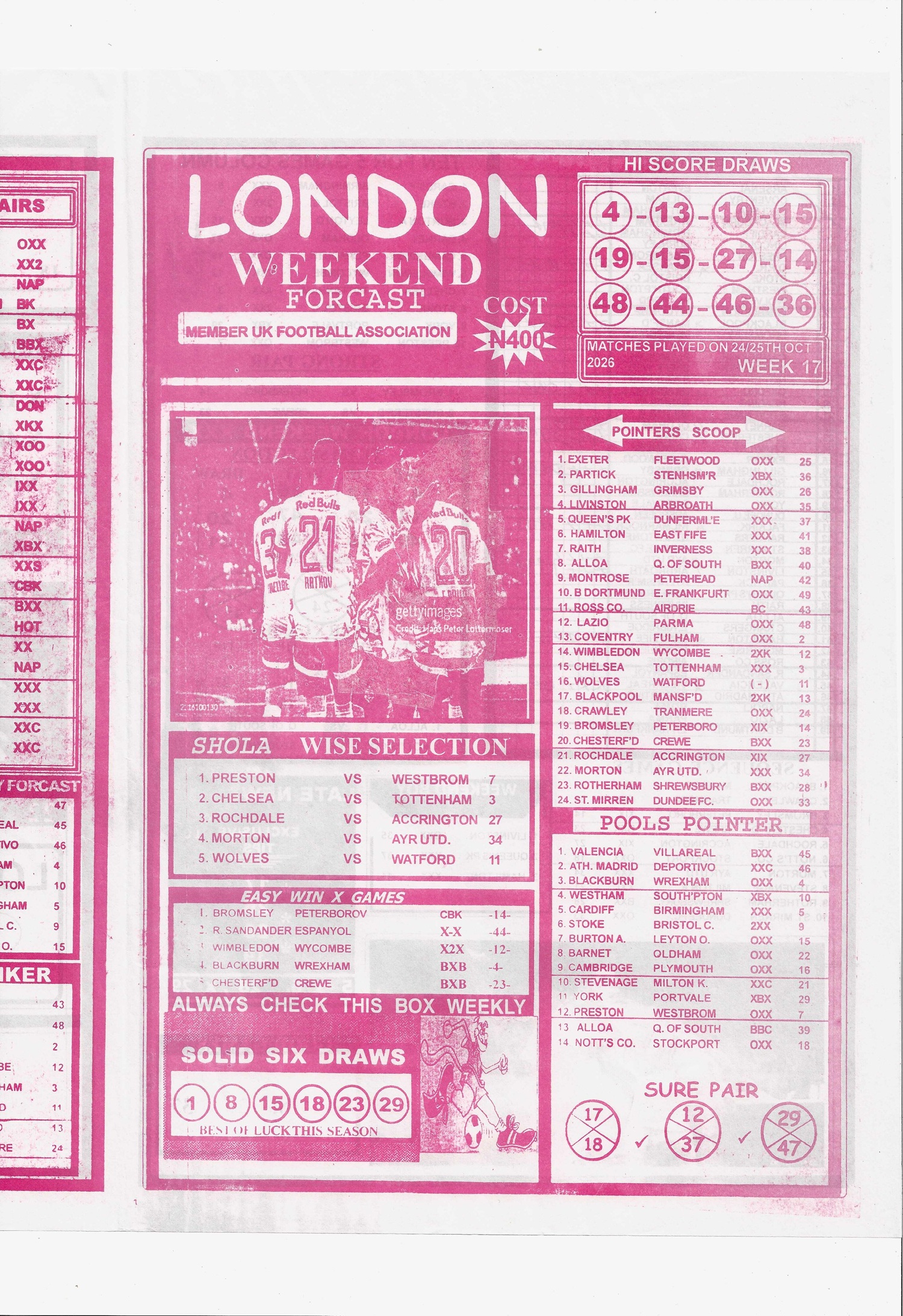 week 17 london weekend 2026 page 1