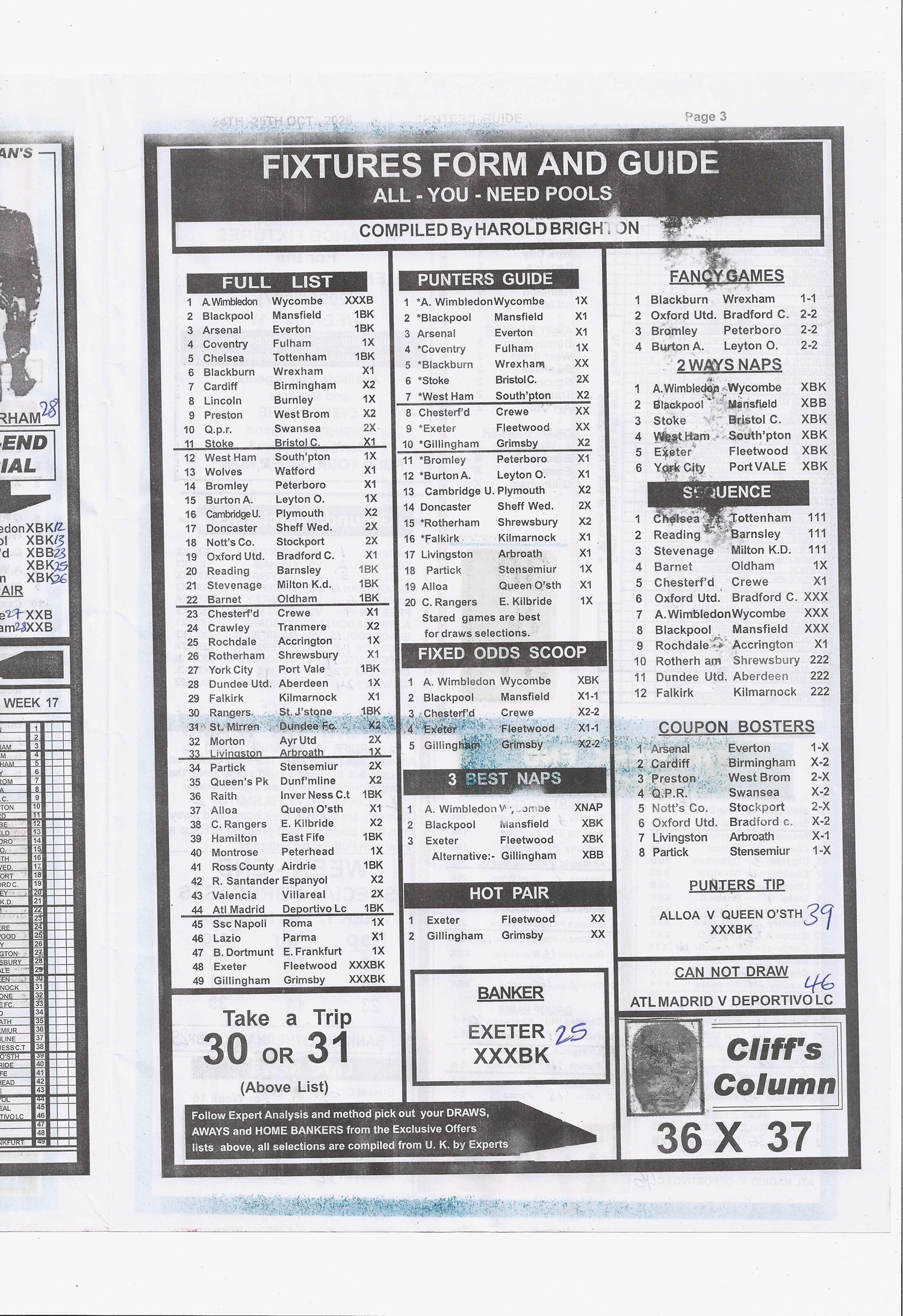 week 17 mirror punters guide 2026 page 3