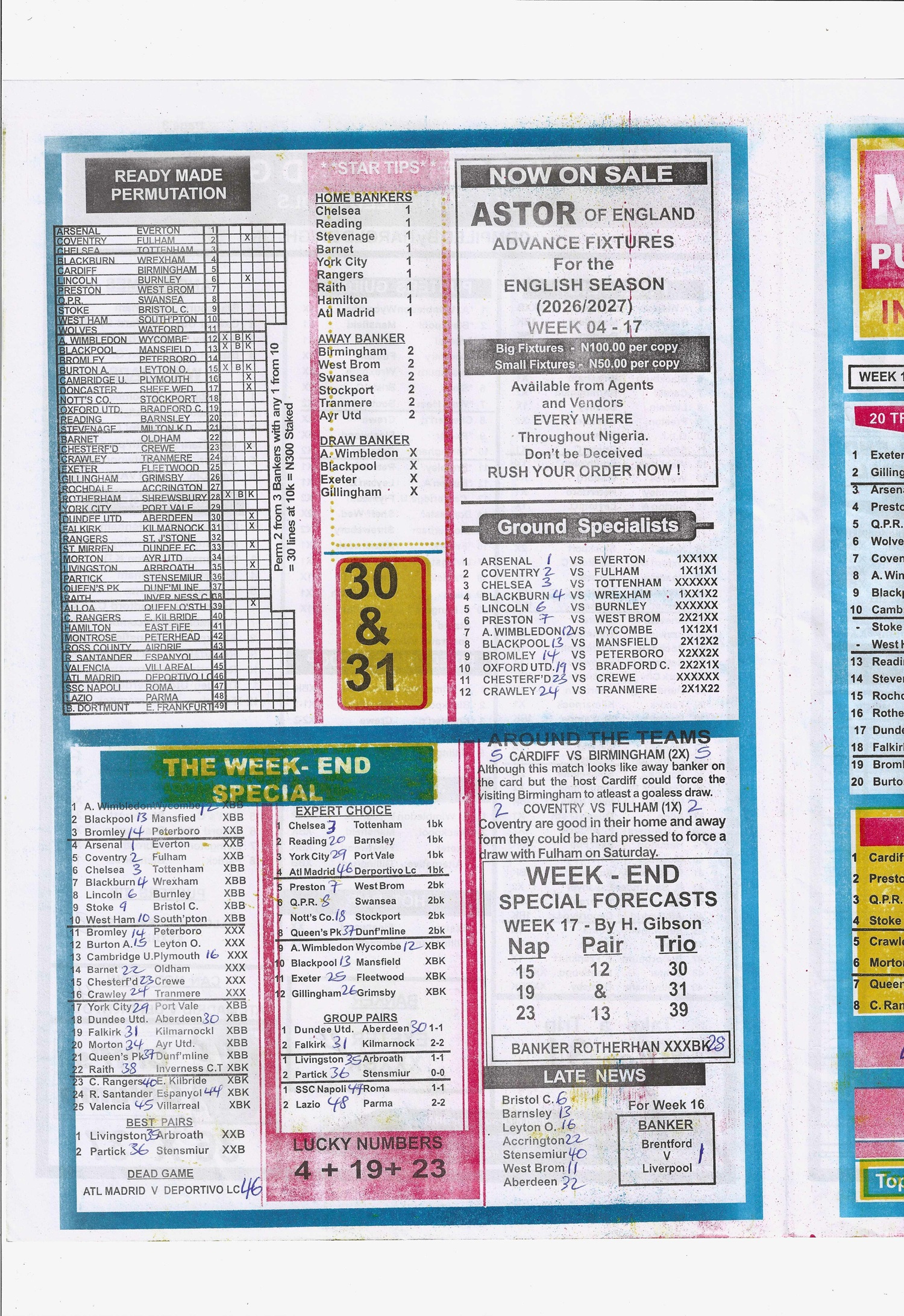 week 17 mirror punters guide 2026 page 4