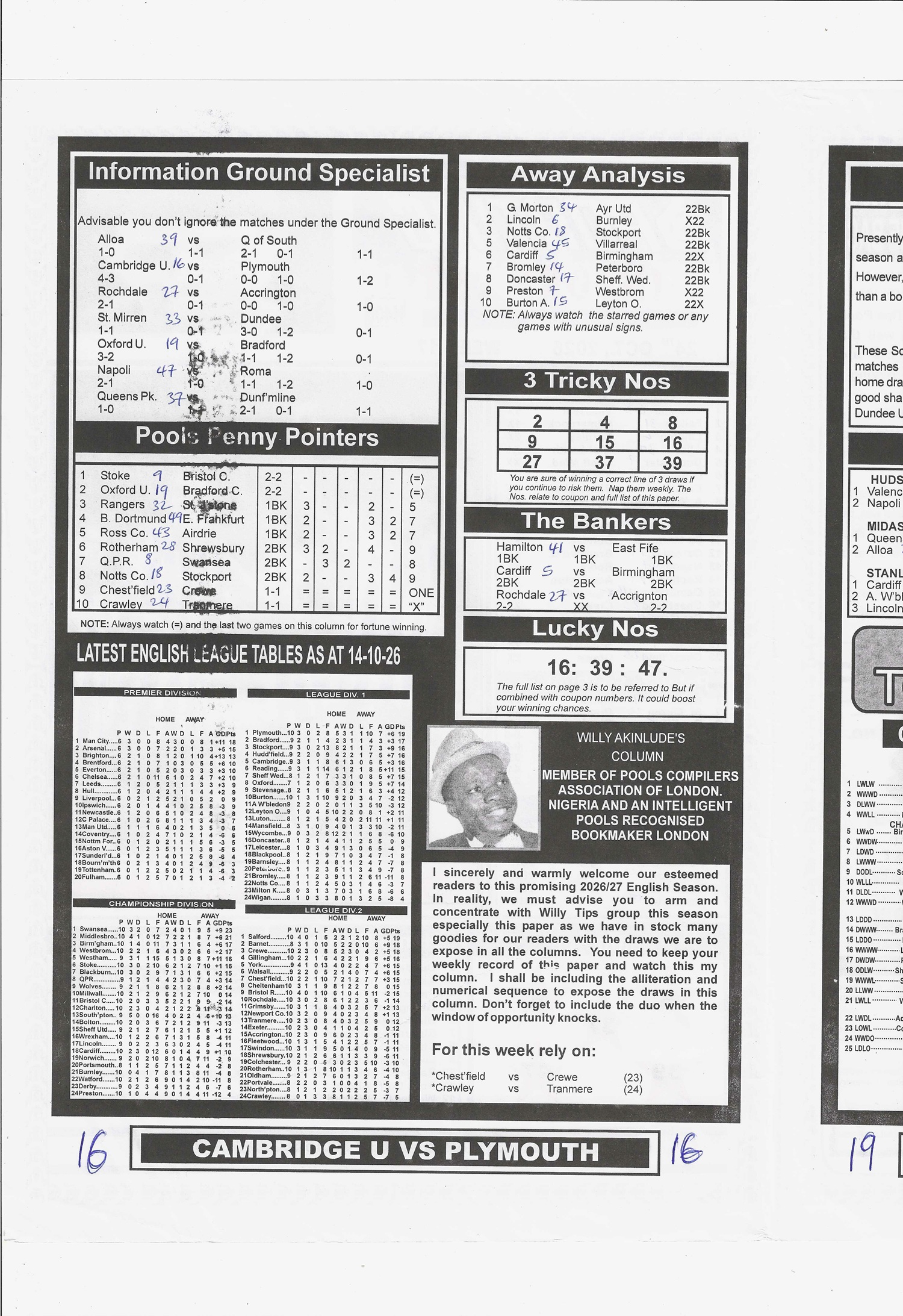 week 17 sporting informant 2026 page 2