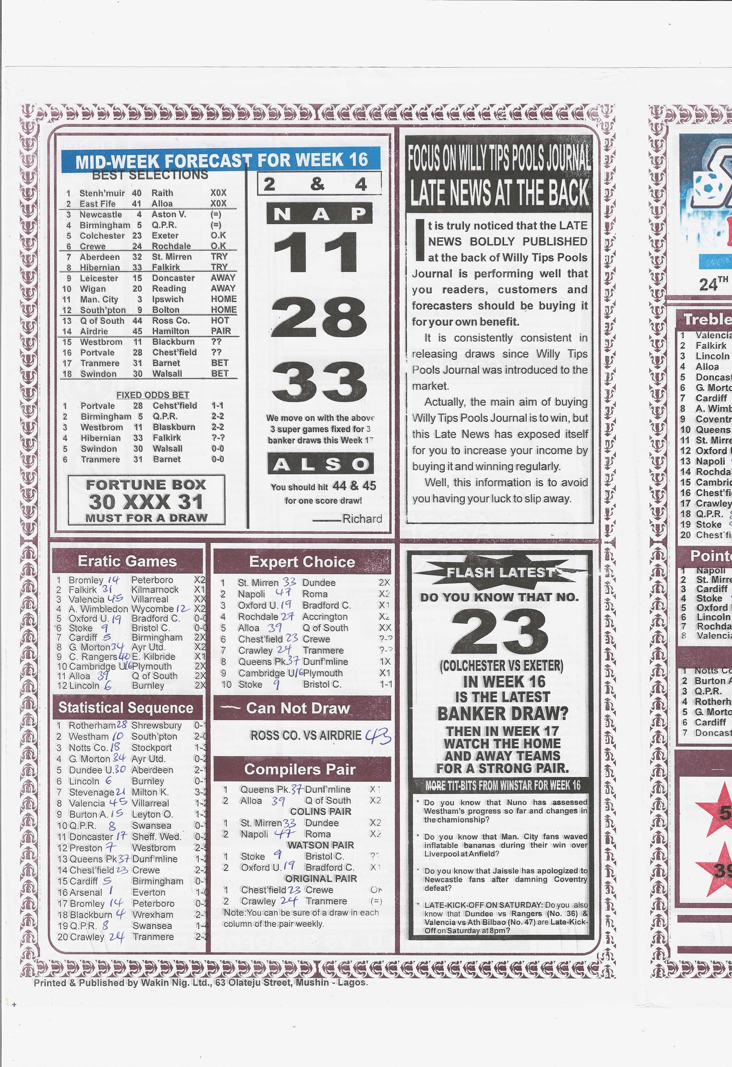 week 17 sporting informant 2026 page 4