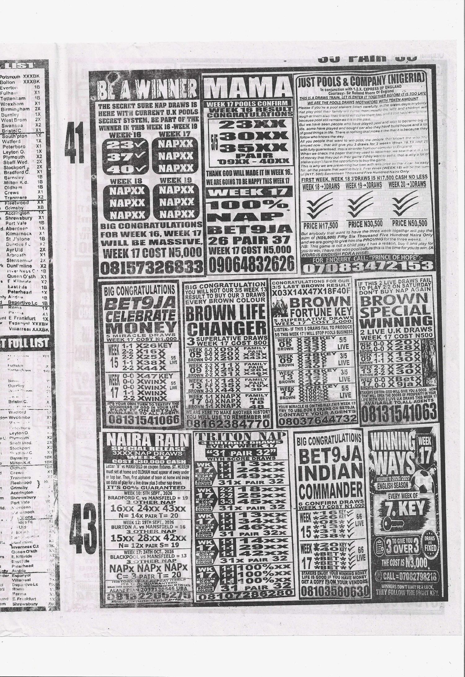 week 17 sporting telegraph 2026 page 5