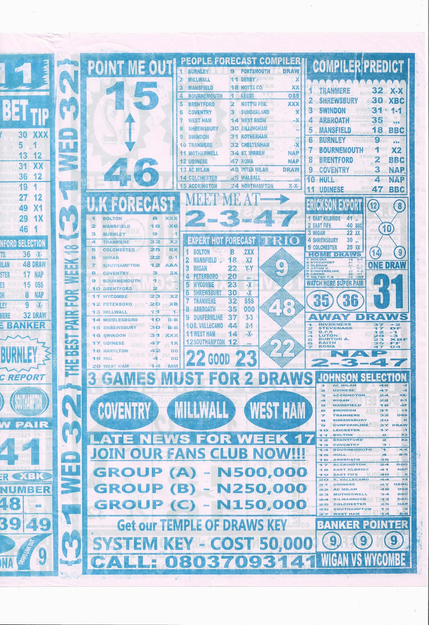 week 18 temple of draws 2026 page 3