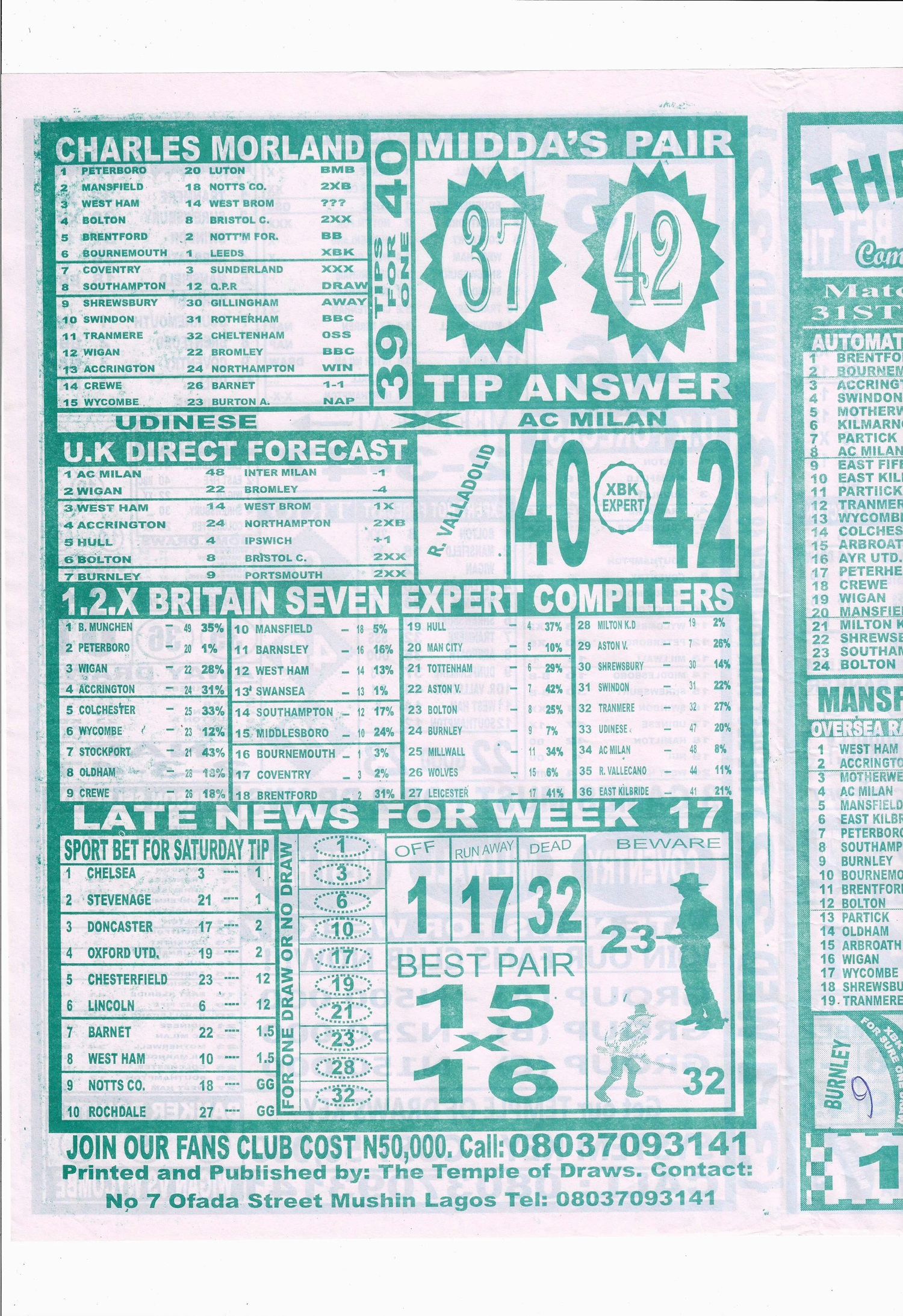 week 18 temple of draws 2026 page 4