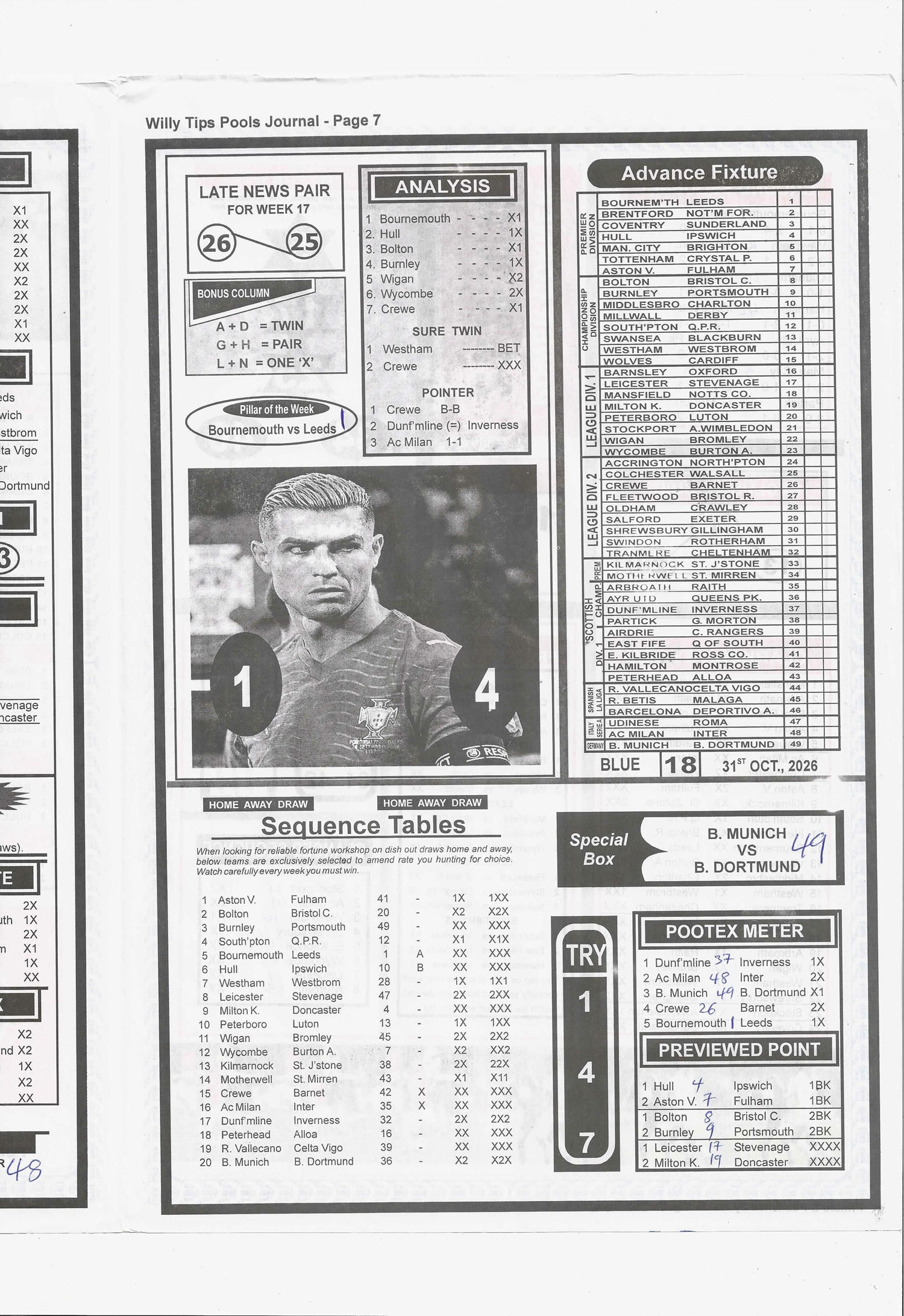 week 18 willy tips 2026 page 7