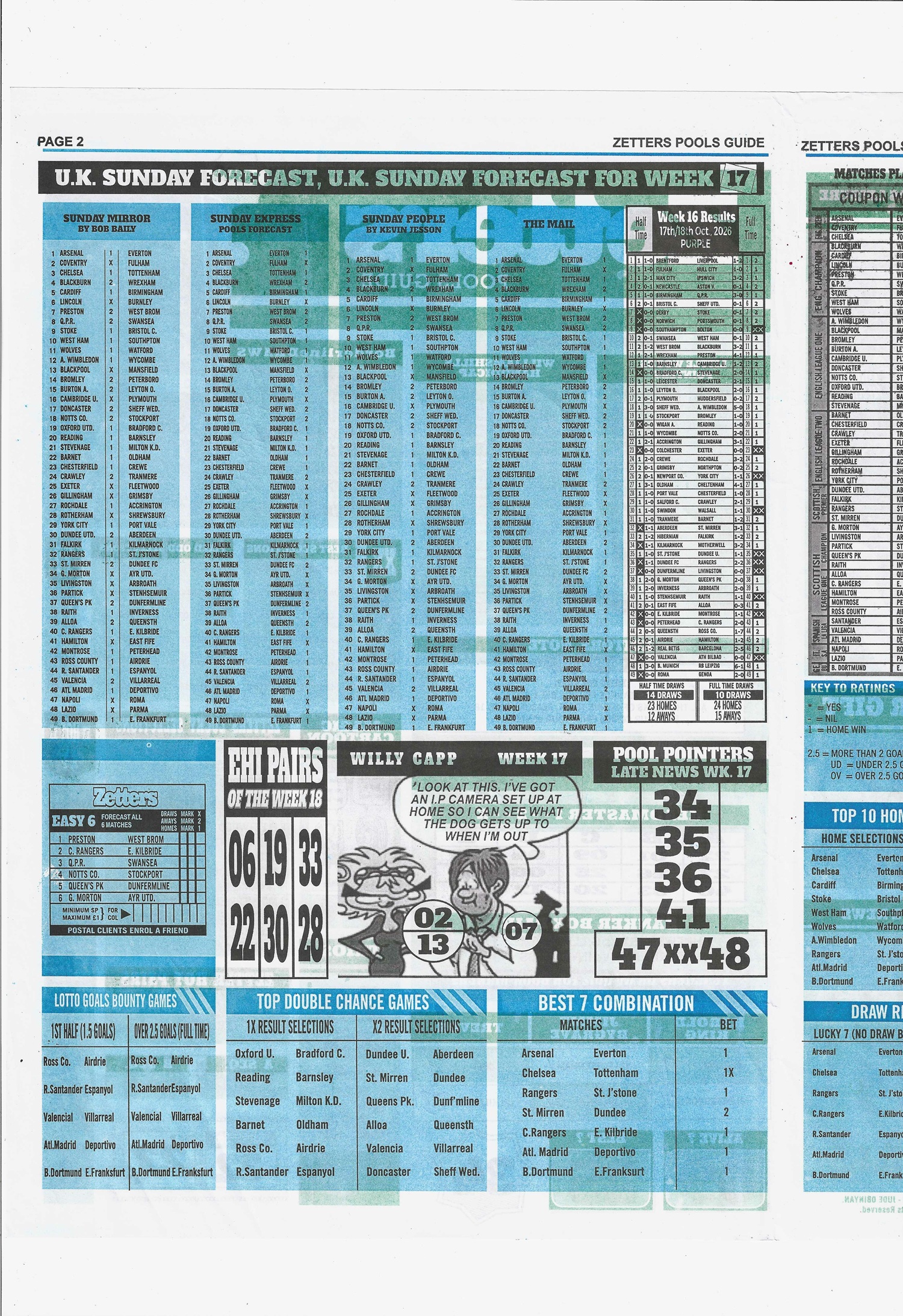week 18 zetters punters guide 2026 page 2