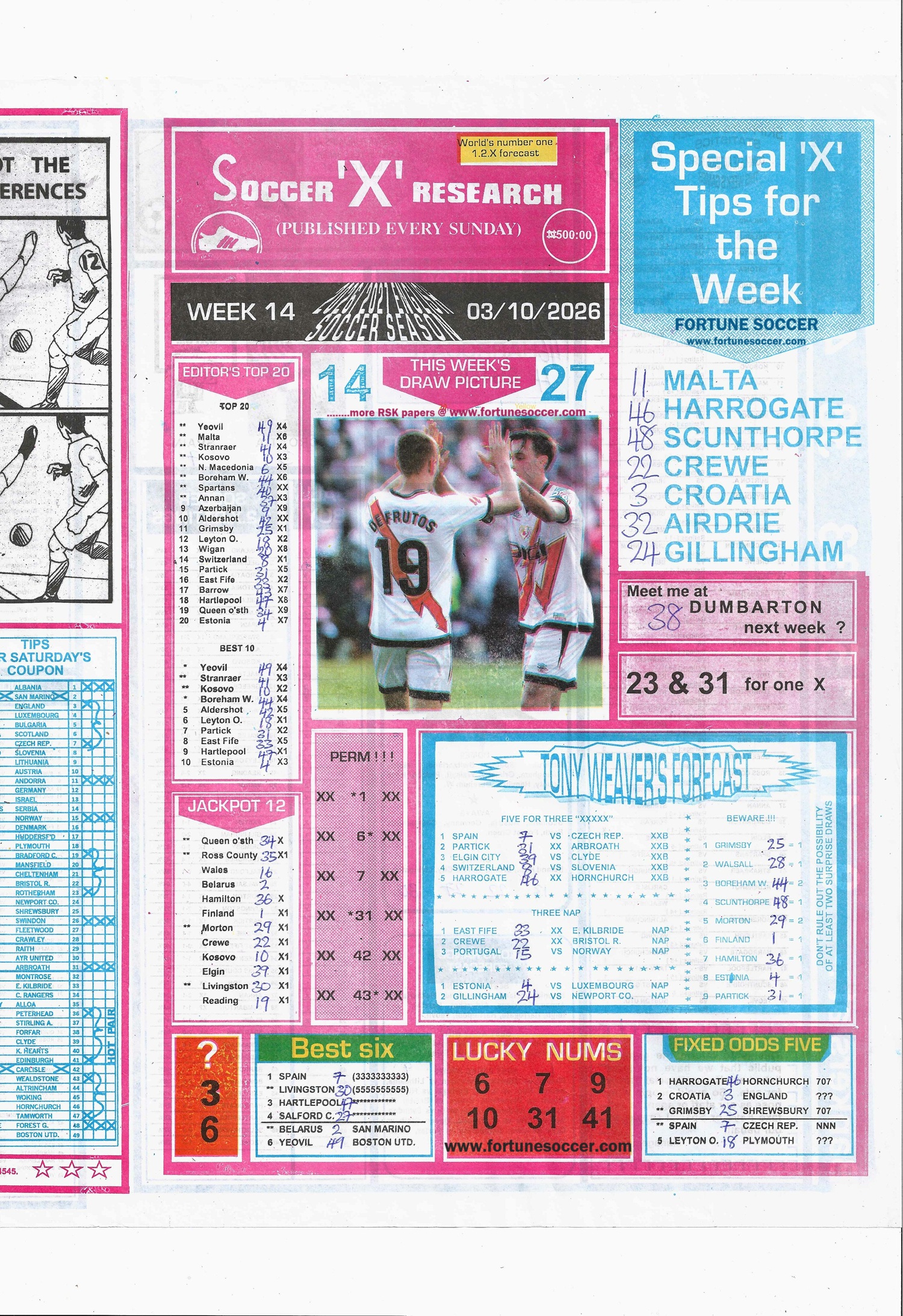week 14 soccer x research 2026 page 1