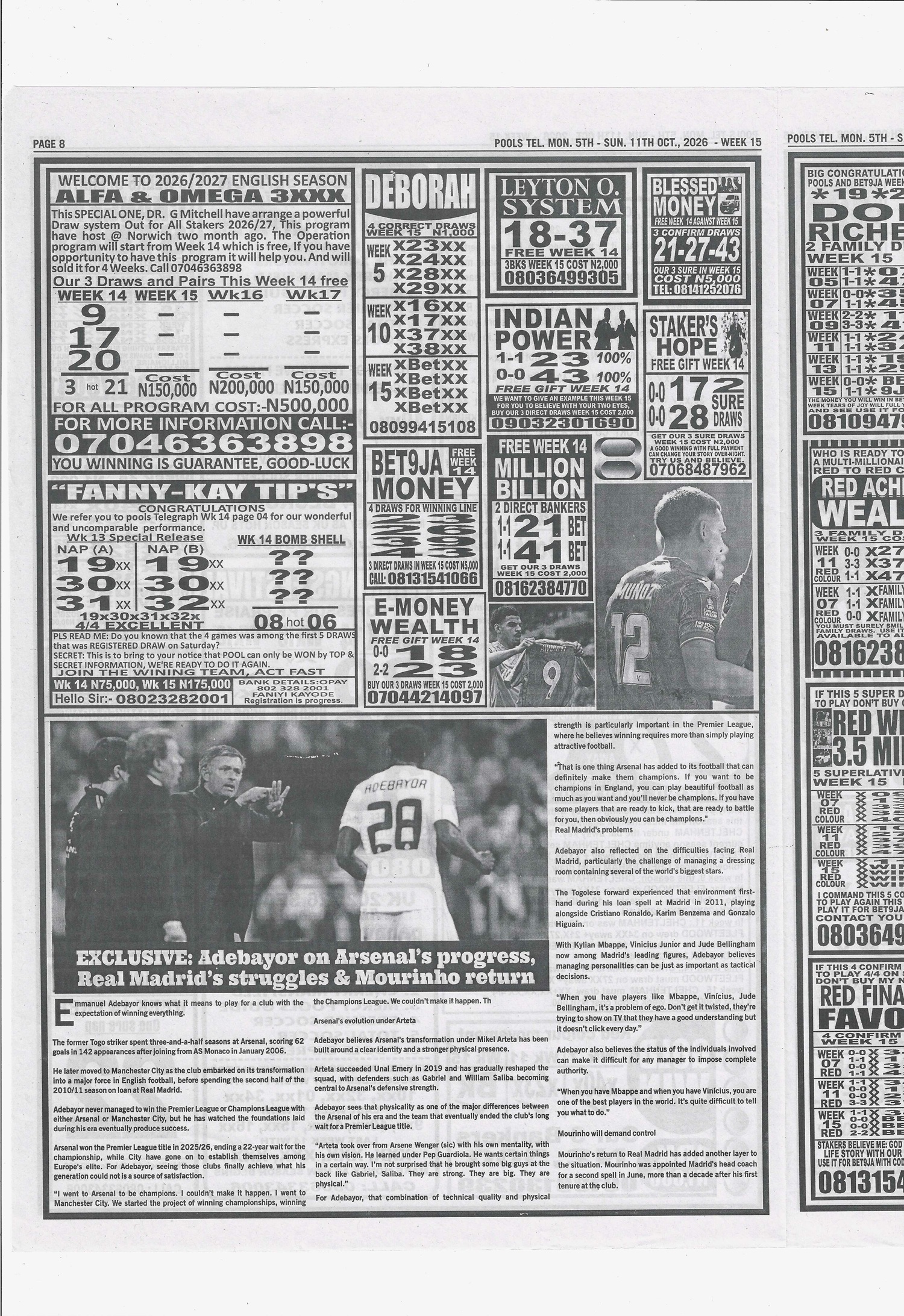 week 15 pools telegraph 2026 page 12