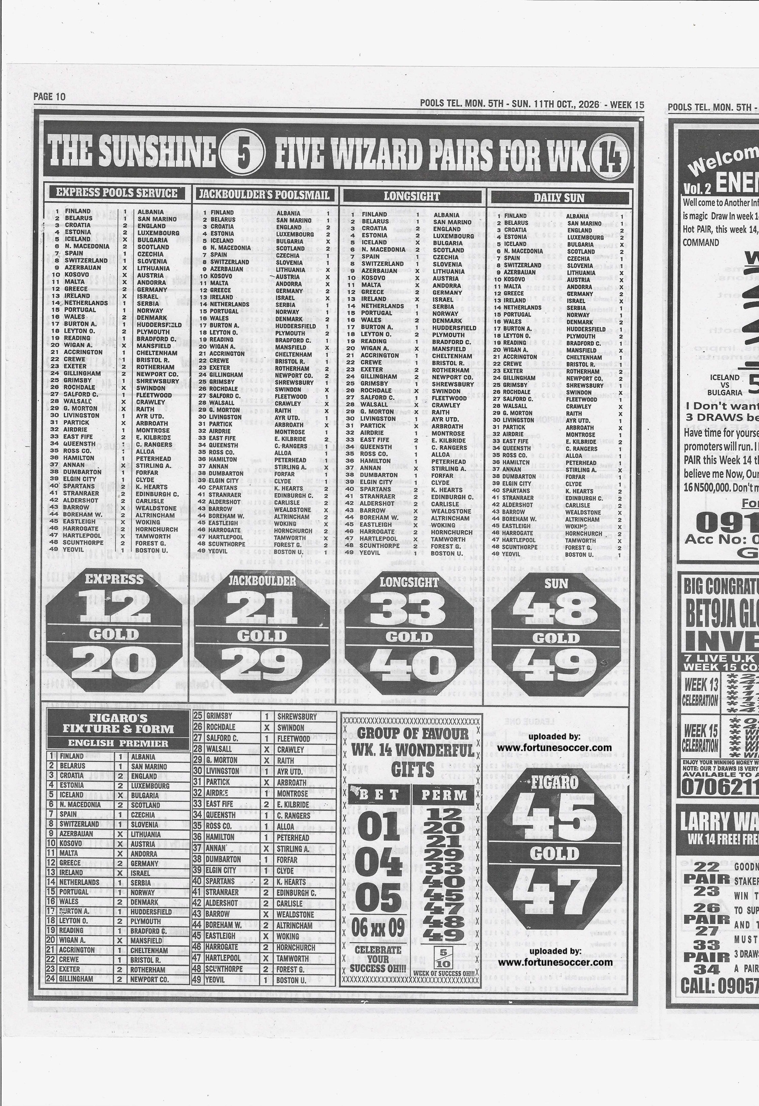 week 15 pools telegraph 2026 page 14