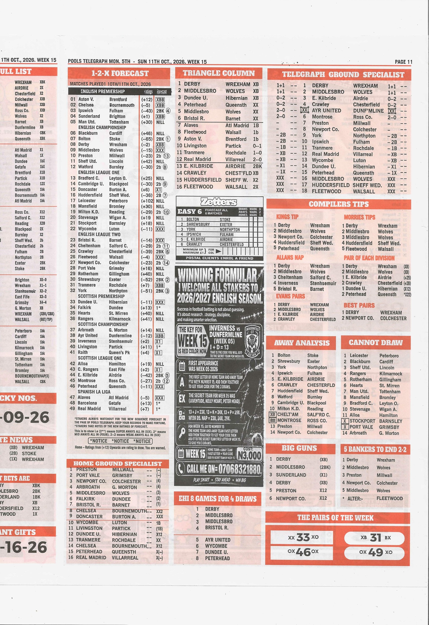 week 15 pools telegraph 2026 page 15