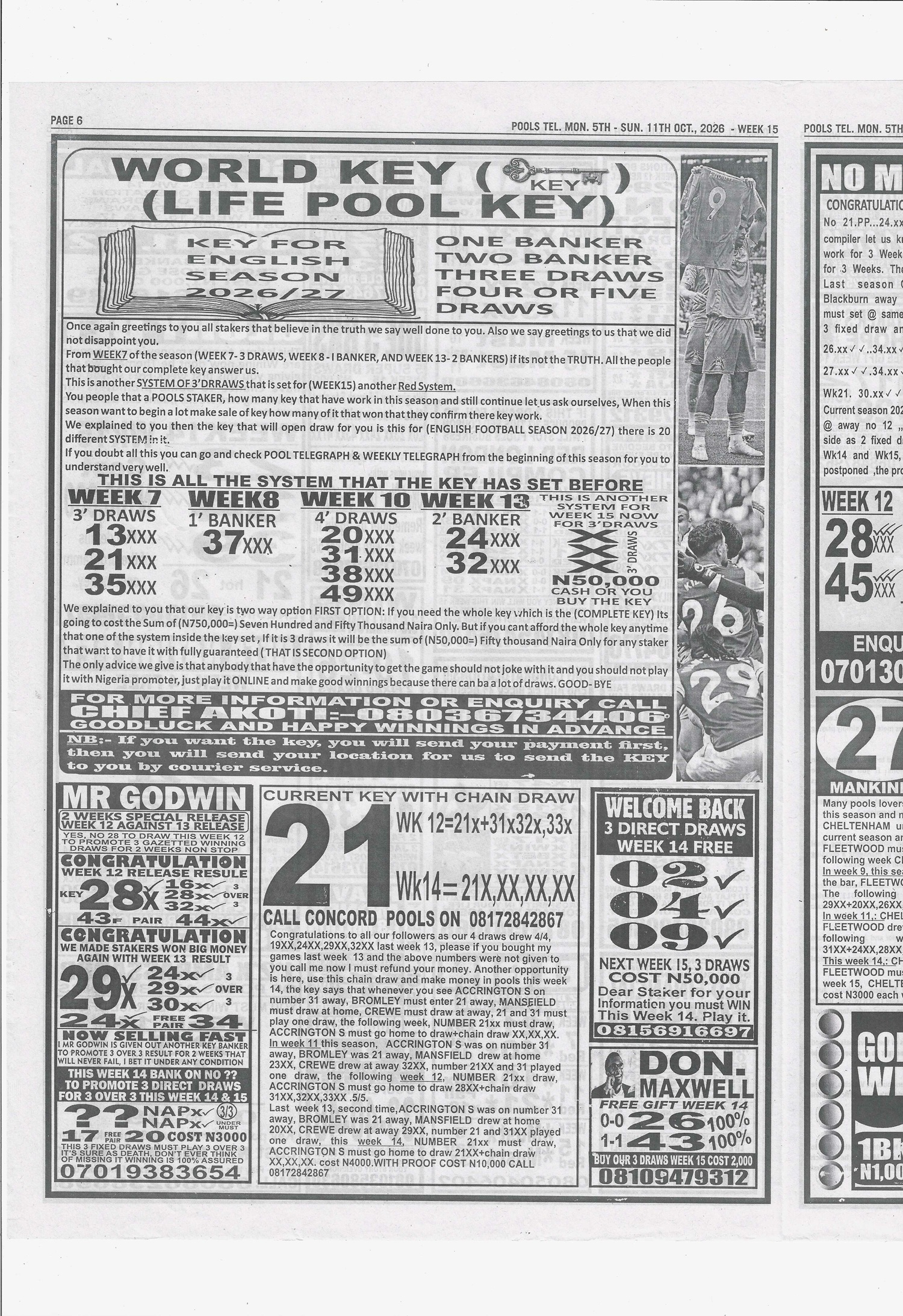 week 15 pools telegraph 2026 page 6