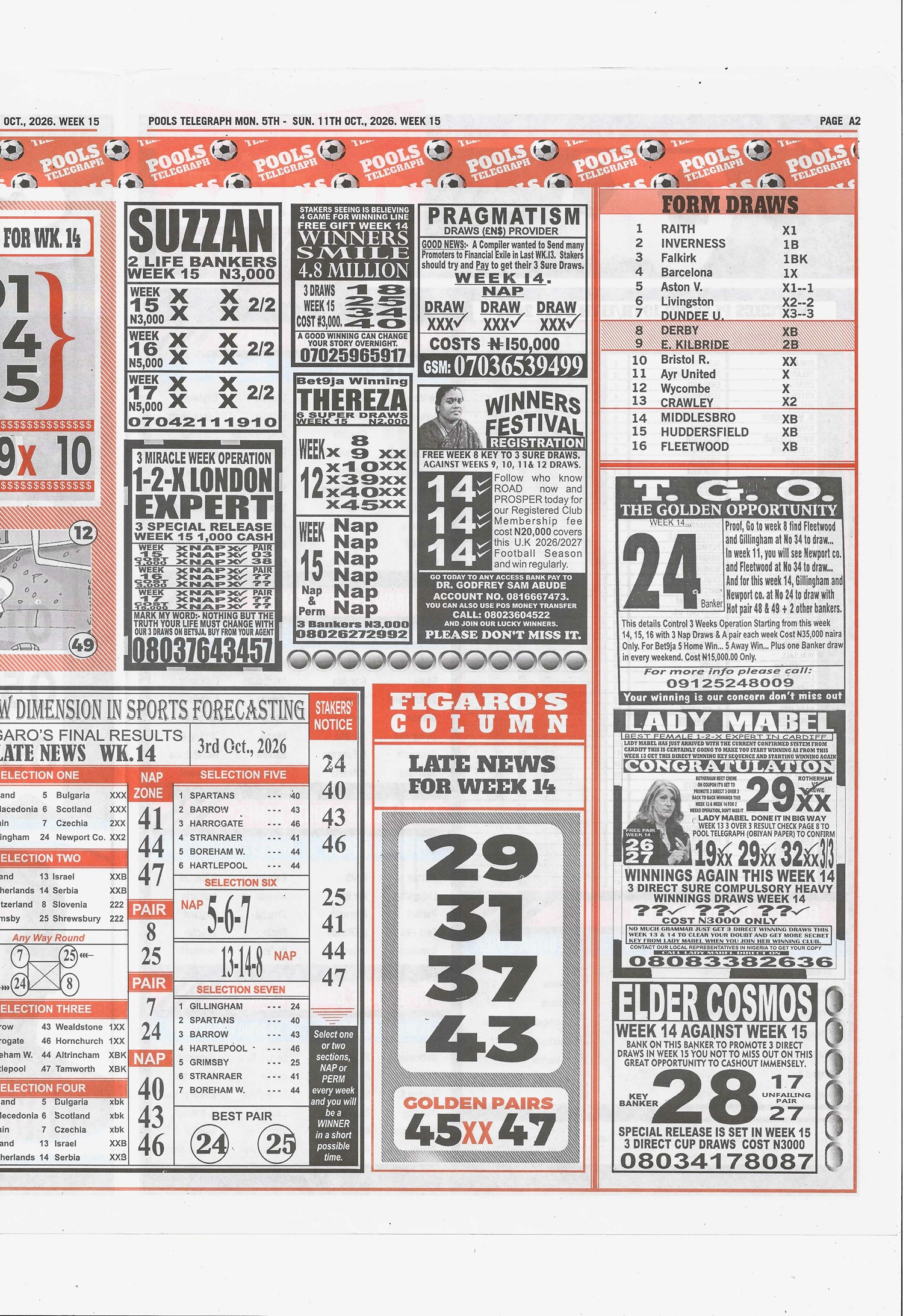 week 15 pools telegraph 2026 page 9