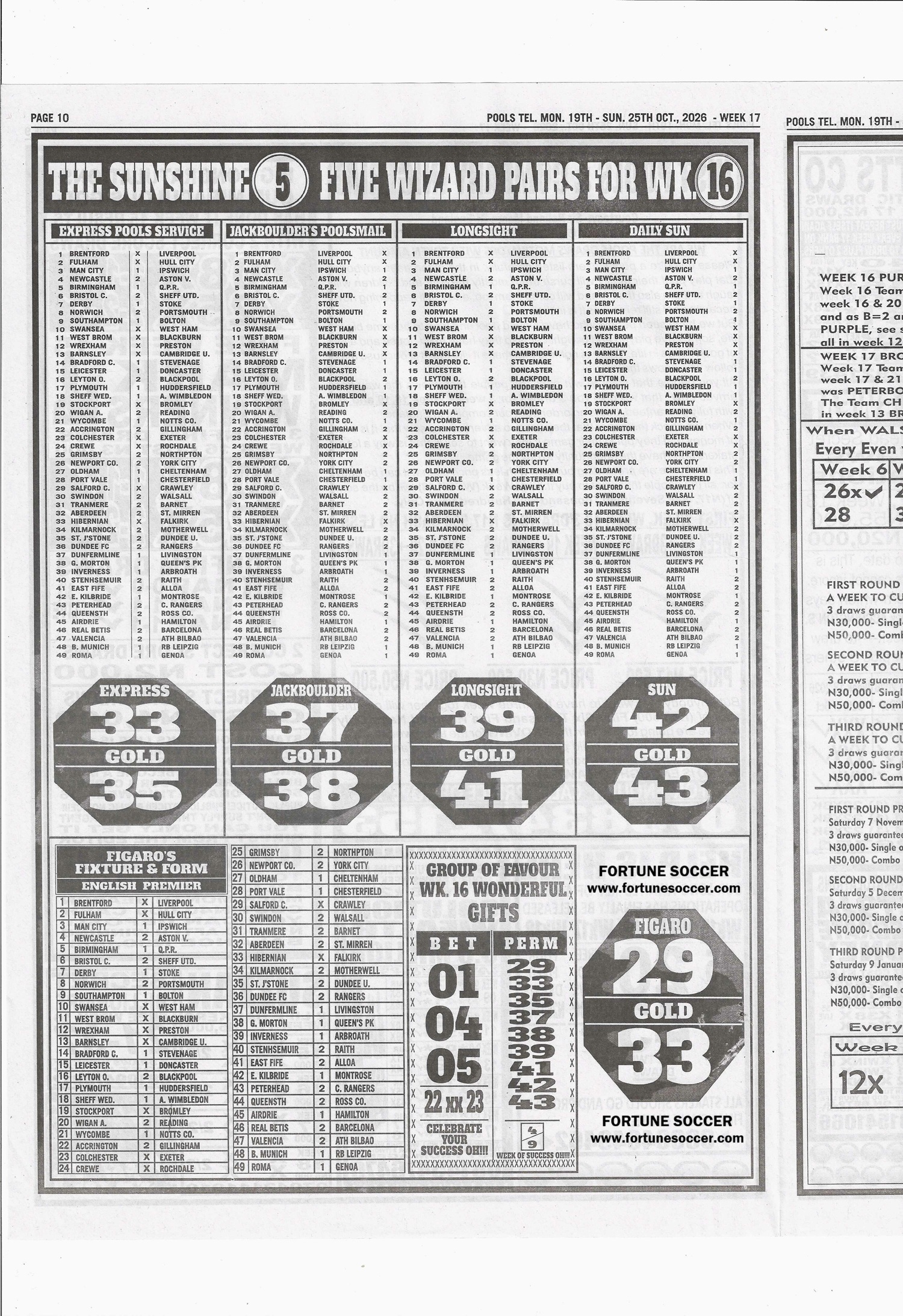 week 17 pools telegraph 2026 page 14