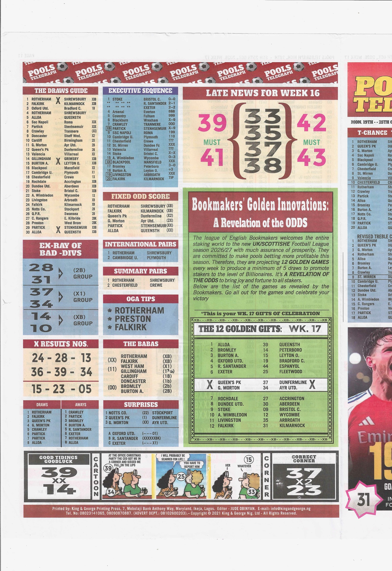 week 17 pools telegraph 2026 page 16