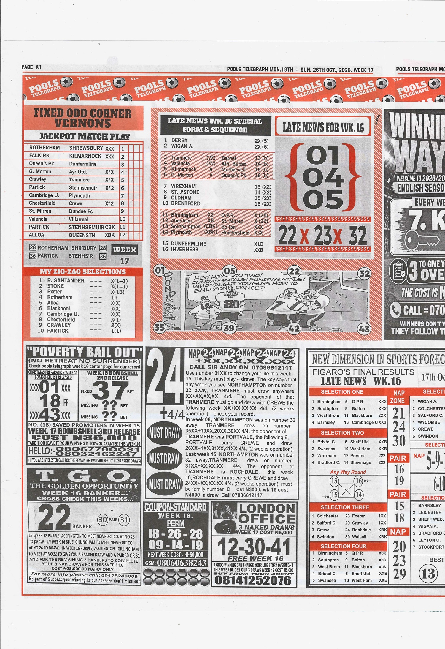 week 17 pools telegraph 2026 page 8